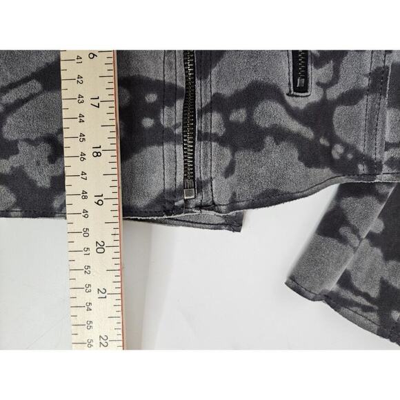 Marrakech Moto Jacket Camo Gray Small Softshell Zip Pockets Asymmetrical Zip - Picture 5 of 7